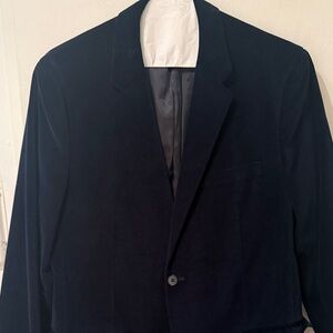 Theory Dark Blue Men's Velvet Blazer